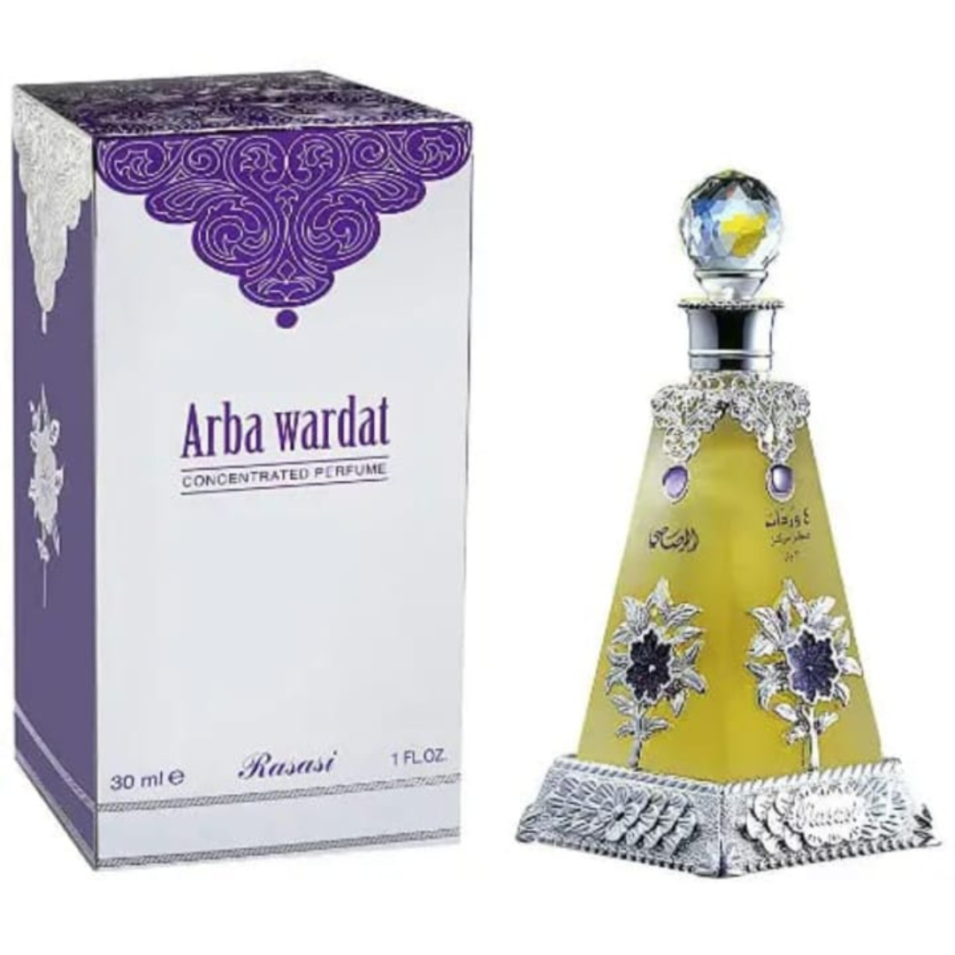 Arba Wardat Concentrated Perfume Oil – By Rasasi